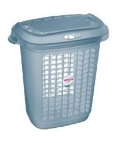 Cesto de Roupa com Tampa 53x54cm Cristal - Sanremo