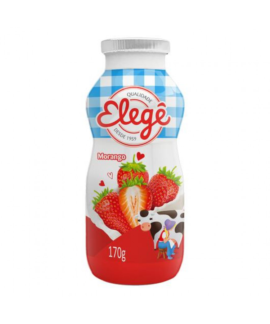 BEBIDA L&Aacute;CTEA ELEG&Ecirc; MORANGO 170G 
