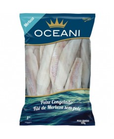 FIL&Eacute; MERLUZA SEM PELE CONGELADO OCEANI 500G 