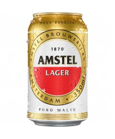 CERVEJA AMSTEL LAGER PURO MALTE LATA 350ML 