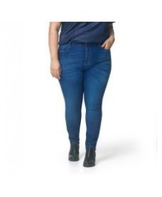 Cal&ccedil;a Jeans Feminina Cigarrete Com Desn&iacute;vel Plus Size